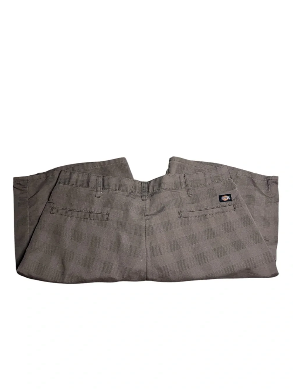 Dickies Men's Brown Plaid Flat Front Shorts - Picture 4 of 6
